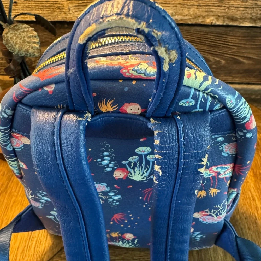 Loungefly Studio Ghibli Ponyo Mini Backpack (Wear on Straps Bag)‎ See Photos